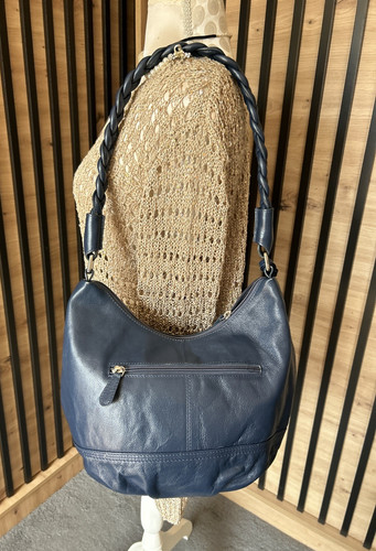 Vintage real leather bucket