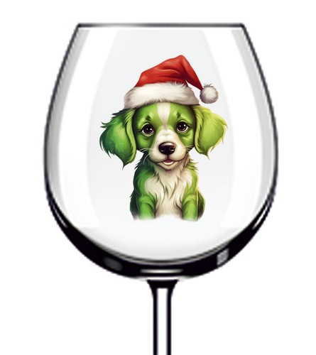 12x green christmas puppy - 12x, dog