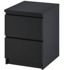 IKEA MALM BEDSIDE TWO DRAWER