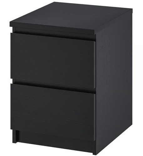Ikea malm bedside - ikea, two