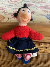 Vintage Semco Ltd Popeye Olive Oyl Plush Doll - Popeye the Sailor 10” Tall