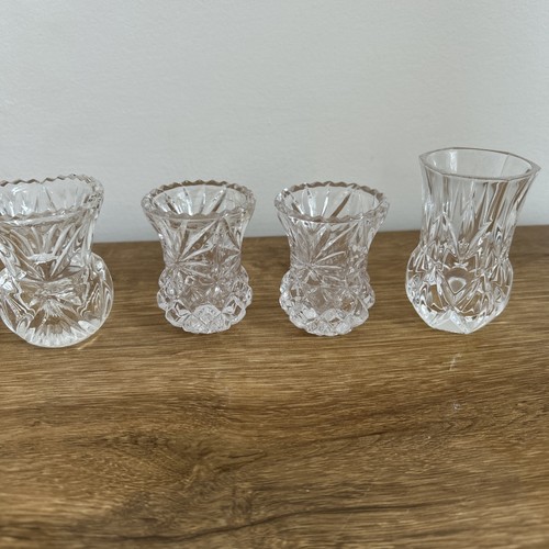 Bud vases lead crystal - 4,