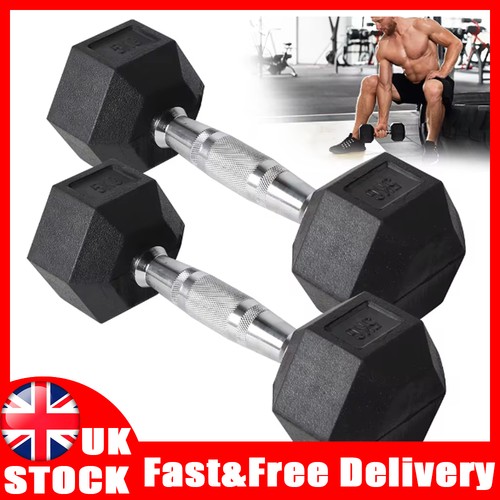 15kg rubber hex dumbbell - 5-15kg,