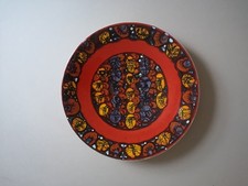 Vtg Poole Pottery Red Hand