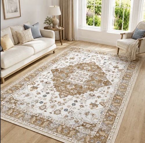 Vintage style floral area - vintage,
