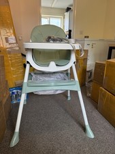 🌿 3-in-1 Convertible Baby High Chair with Tray – Mint Gre