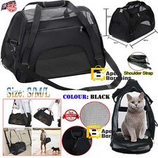 Pet Carrier Bag Soft Fabric Folding Dog Cat Puppy Travel Kennel Carry Cage Crate