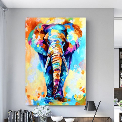 Stunning colourful elephant - stunning,