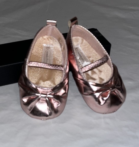Metallic pink baby dress crib - pink,