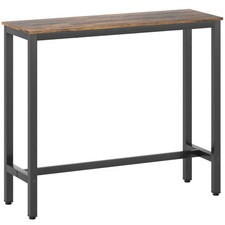 HOMCOM Bar Table Coffee Table with Adjustable Footpads for Breakfast Dining New