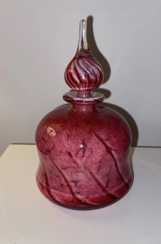 Vintage hand blown - hand, pink
