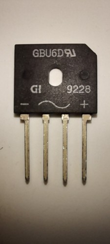Gbu6d bridge rectifier 200v - gbu6d,