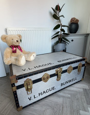 Vintage Metal Bound Steamer