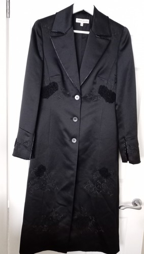 Black long coat - black, laura