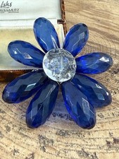 Vintage Cobalt Blue Brooch