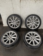 VW 18" 10 SPOKE ALLOY WHEELS WITH TYRES SET 3C0601025BA