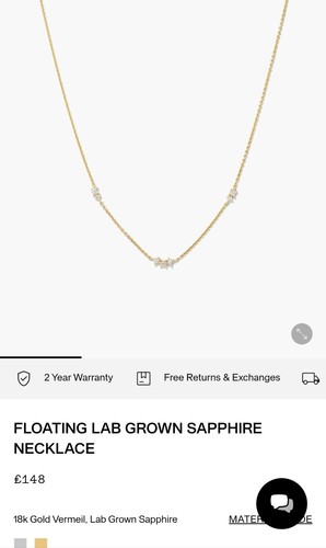 Ladies necklace floating lab - ladies,