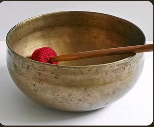 Singing bowl music in - bowl, on