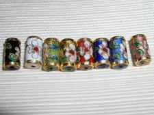 Sale! 60 New 9x15mm Tube Mix Handmade Cloisonne Beads