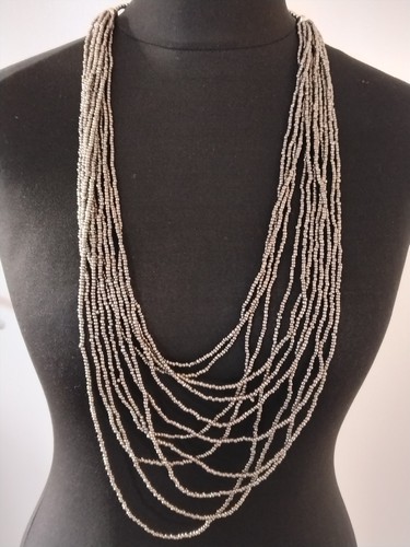 Statement pewter coloured seed