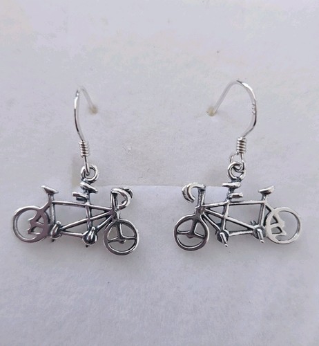 Sterling silver bicycle tandem - sterling,