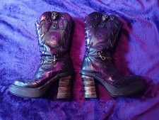 Purple NEW ROCK Pirate Boots