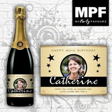 Personalised photo champagne - personalised,