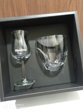 Hennessy X.O. glass cup set x2
