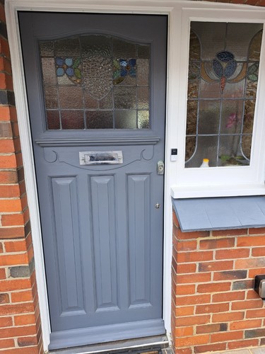 1930s leaded front door - 1930s,