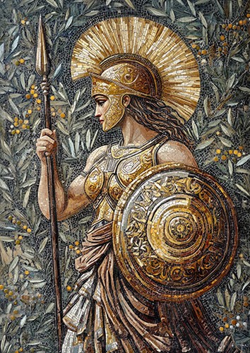 Athena art print greek - print,