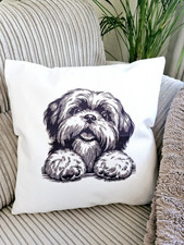 LHASA APSO SHIH TZU cushion with Storage pocket  dog lover gift