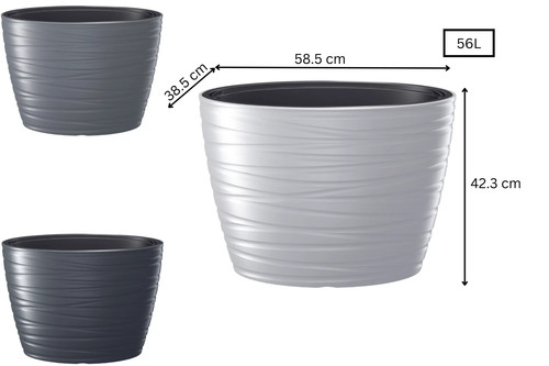 Tall oval maze flower pot - oval,