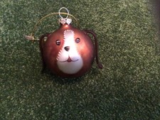 VINTAGE STYLE CHRISTMAS BAUBLE DOG (PAST TIMES?)