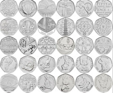 Commemorative 50p coins - ungraded, 1997-2025, Multiple listings
