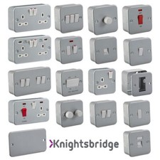 Metal Clad Range of Switches & Sockets - Workshop / Industrial Surface