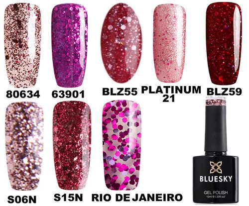 Bluesky gel nail - nail, pink