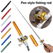 Portable Pocket Size Fishing Rod Telescopic Pen Fishing Pole and Reel Combo