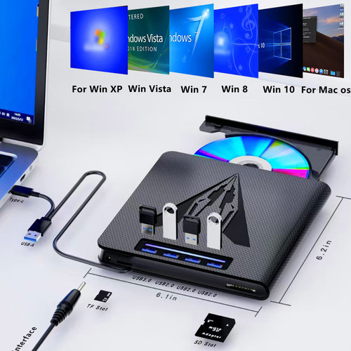 7in1 external usb - dvd, cd