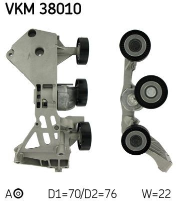 Ribbed belt tensioner skf - v-ribbed,