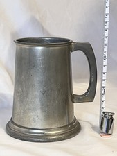 Vintage Glass Bottom Pewter