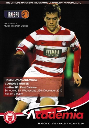 Hamilton academical 2012 - hamilton, 2012/13