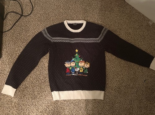 Peanuts christmas sweater size - christmas,