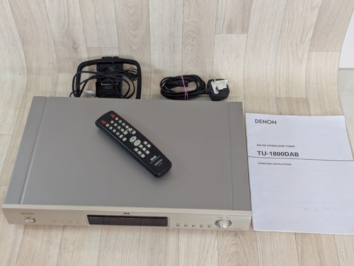 Denon 1800 silver fm dab - tu-1800, am/fm/dab