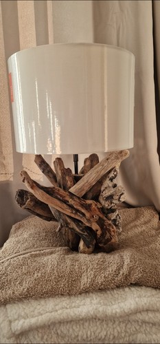 Driftwood table lamp - table,