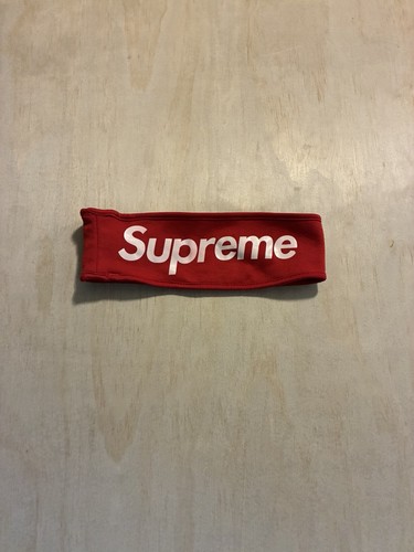 Supreme fleece headband red - fleece,
