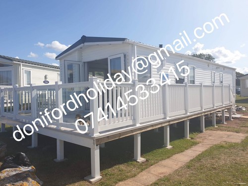Bedroomed caravan with sea - 3,