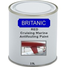Britanic Cruising Marine Antifouling Paint - Red- 2.5 Litres