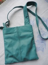 Leather cross body shoulder bag Turqoise handbag ~ Debenhams