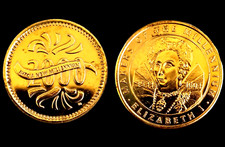 ELIZABETH I 1533 1603 MAKERS OF THE MILLENNIUM 2000 Collectors Token Coin Medal