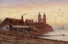 Painting - Reculver Church Isle of Thanet - Late 19th / Early 20th Century
